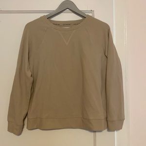 Andrew Marc Beige Crewneck Sweatshirt, size S